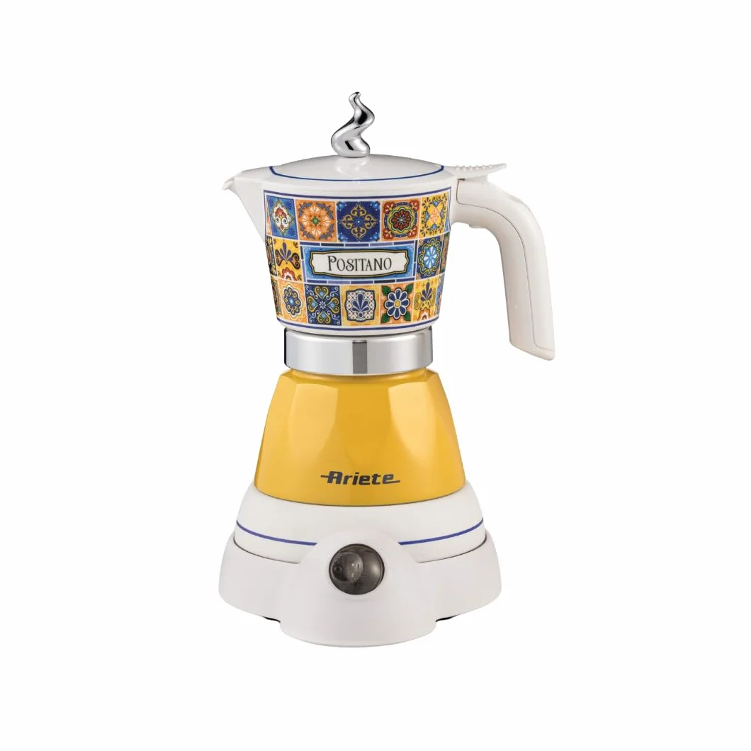 Ariete 1358/1P Aroma Positano Eléctrico, 400 W, 2/4 Tazas, Inalámbrico, Apagado automático, Conservación de Temperatura