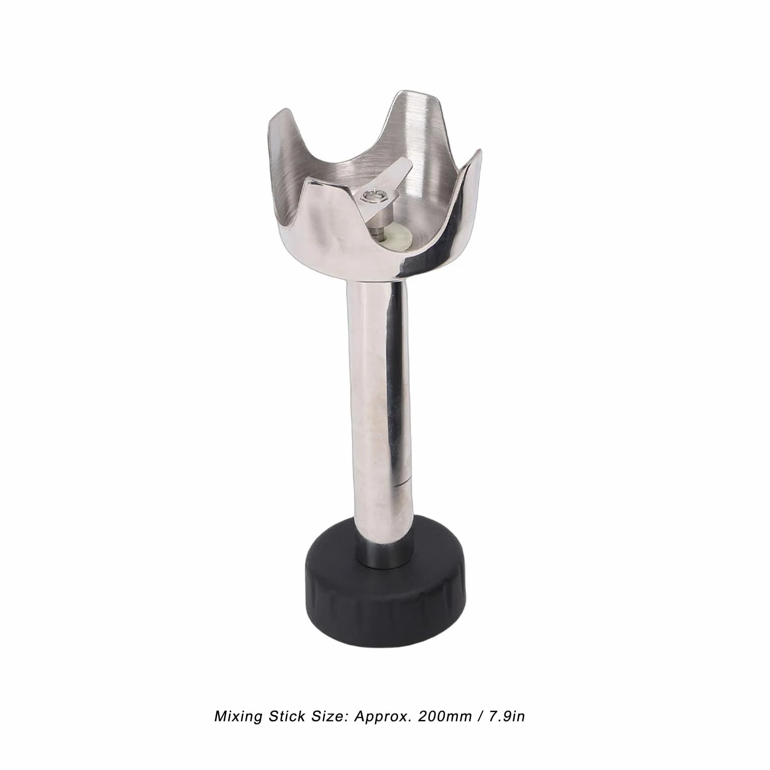 ViaGasaFamido Batidora de Mano Comercial de 300 W, Batidora Industrial, Profesional con Motor sin Escobillas, Velocidad Variable de 3000 a 12 000 RPM, de Acero Inoxidable de (Enchufe de la UE)