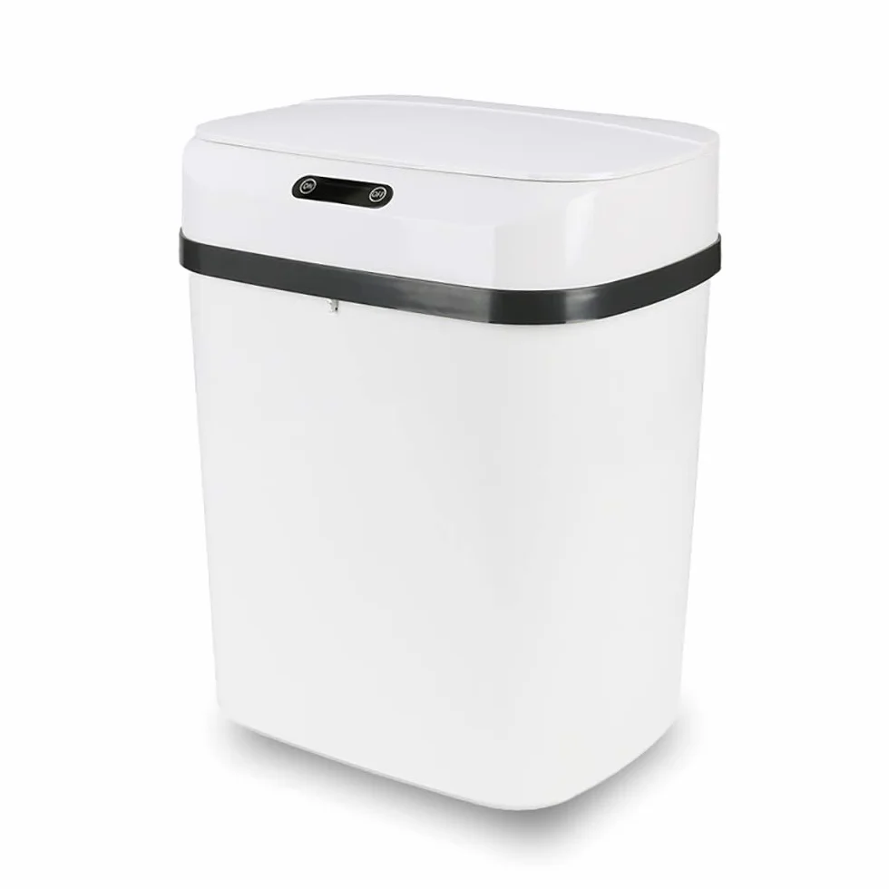 Cubo de Basura con Sensor Automático Papelera Inteligente 13 Litros Gris