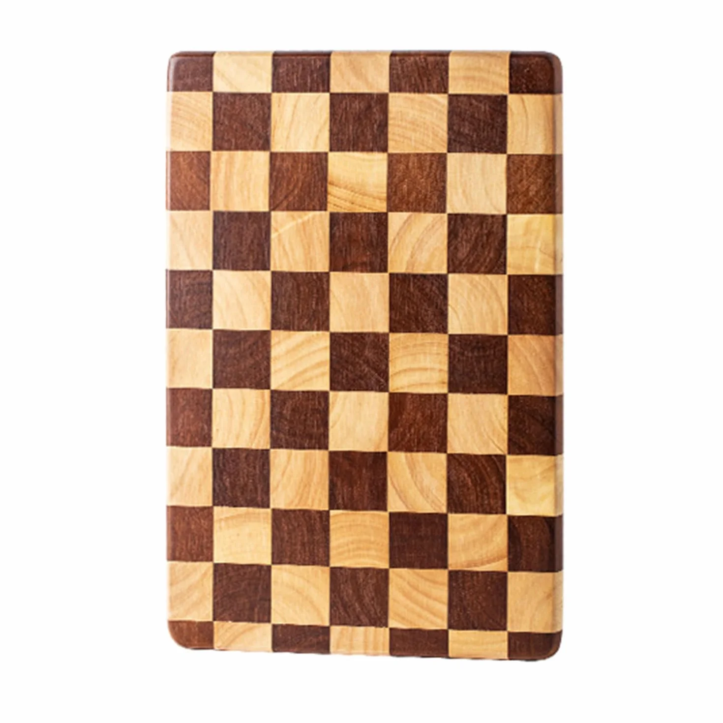 Linwnil Tabla de cortar de grano final de 14.2 pulgadas de largo x 9.5 pulgadas, tabla de cortar de madera de acacia/goma resistente para cocina, tabla de servir abatible para carne, pan y frutas,