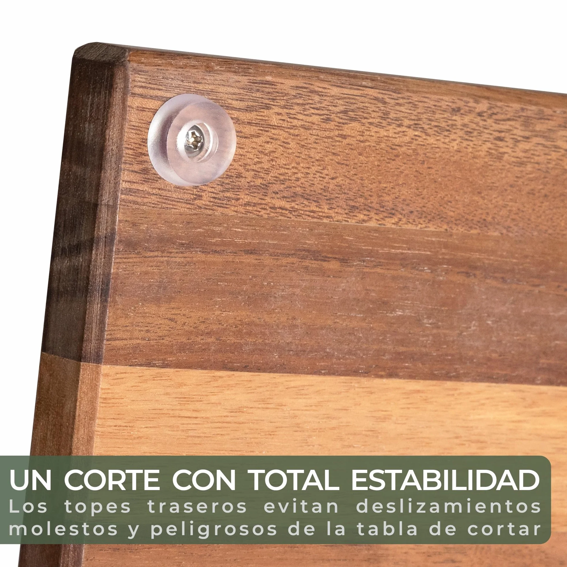 WALDWERK Tablas de Cocina Madera Maciza Acacia Juego 3 Tablas Cortar con Soporte 40x30 cm