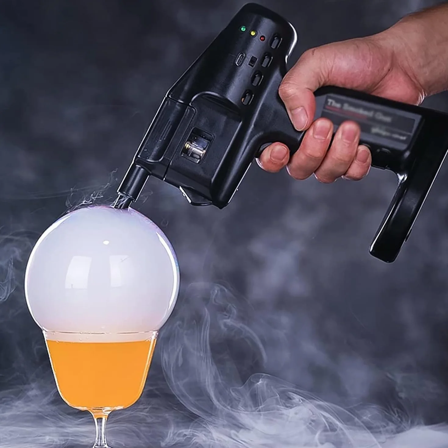 Pistola de Humo de Burbujas de cócteles, Fumador de Fumar en frío, Herramientas de Bricolaje para Hacer Burbujas y Humo, para Humo con Clase, cócteles infundidos, Vino, Queso, Carnes y más