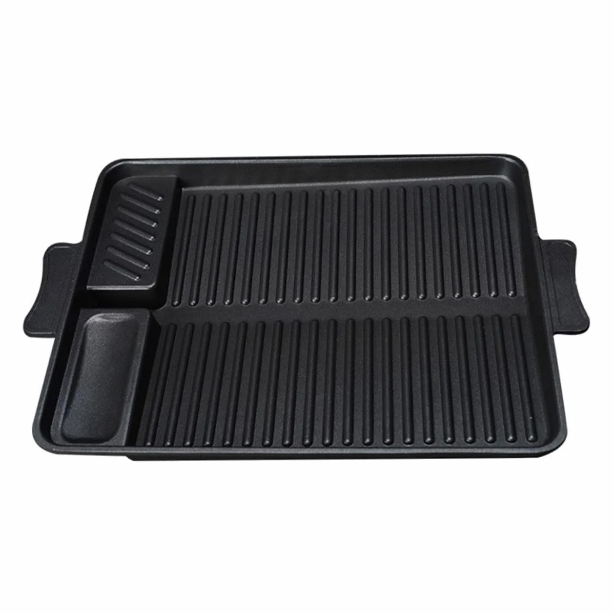 UKCOCO Sartén para Asar Rectangular De Herramienta para Barbacoa Al Aire para Asados Caseros Revestimiento Antiadherente Tipo Mármol