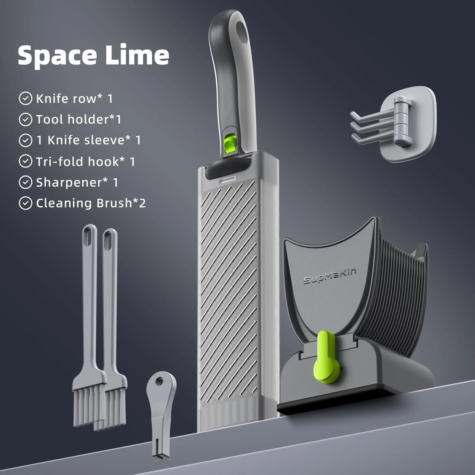 Cortador de Carne Cruda Fresca Con Grosor Ajustable de 2 o 4 mm - Cuchillo de Cocina de Acero Inoxidable 17 en 1 Para Res, Cerdo, Salmón - No Apto Para Carne Cocida