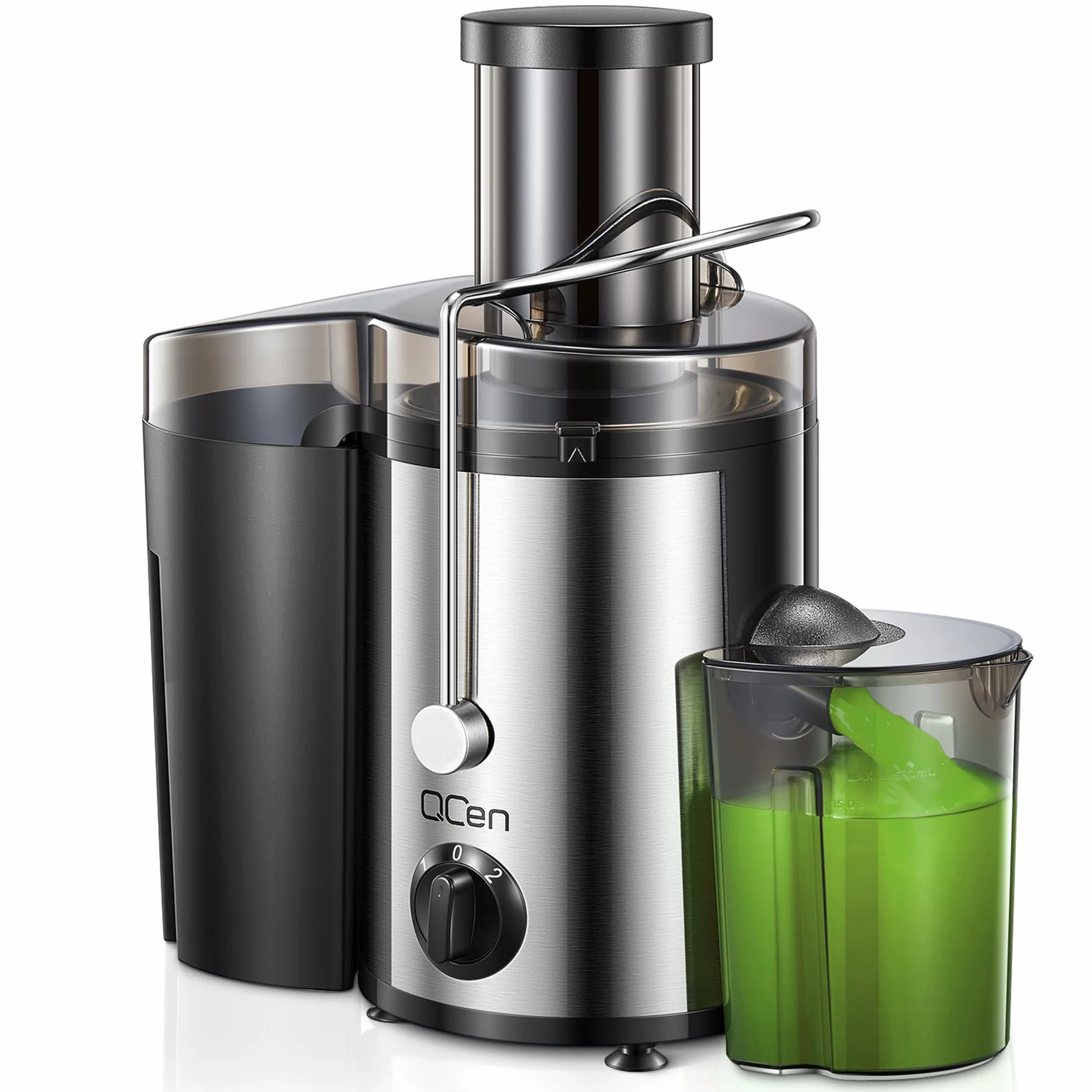 Extracteur de Jus Centrifuge 800W Acier Inoxydable Sans BPA 3 Pouces