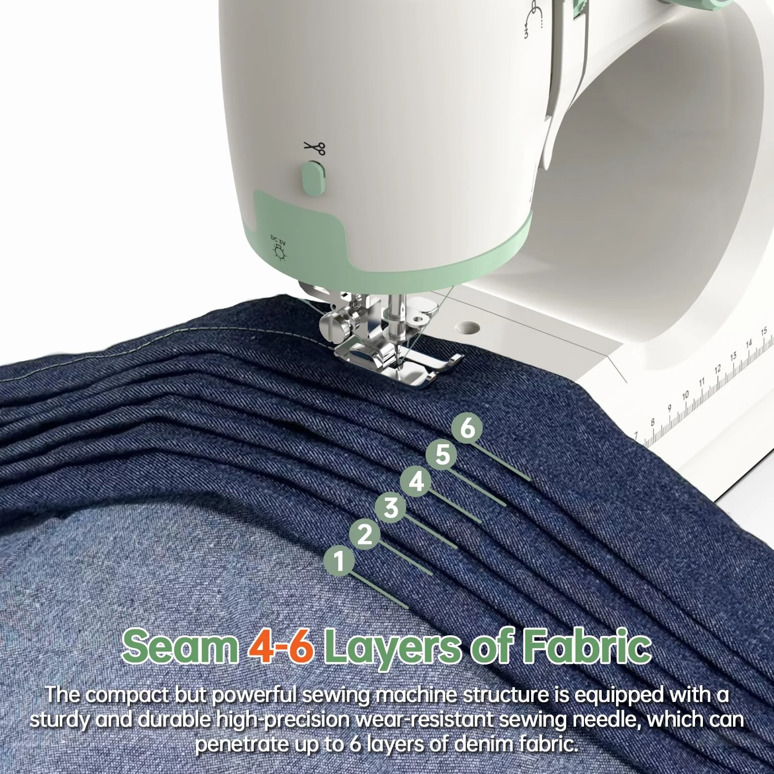 StitchMaster Pro:Ballet en agujas gemelas. Máquina de coser, máquina de coser para principiantes, doble aguja y doble hilo, 16 tipos de puntadas. Máquina de coser para el hogar, máquina de coser para