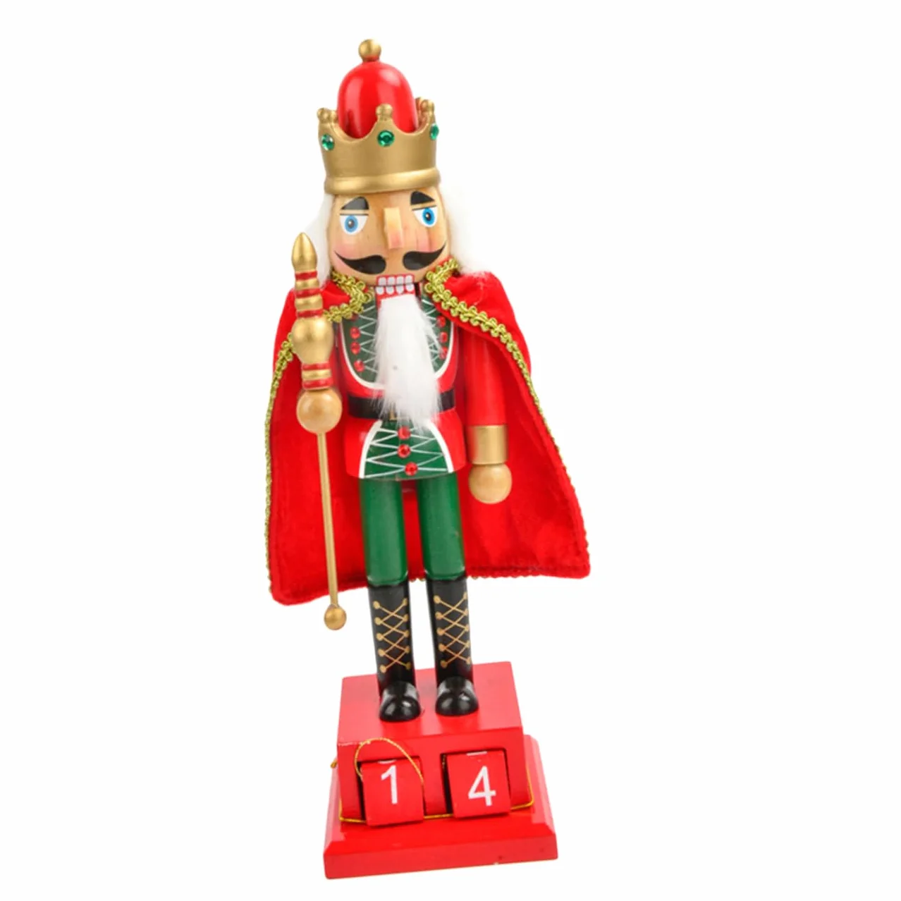 ABOOFAN Adornos De Cascanueces De Navidad De Madera Soldado De Figura De Cascanueces Decoración para Calendario De Regresiva De Navidad para Fiesta