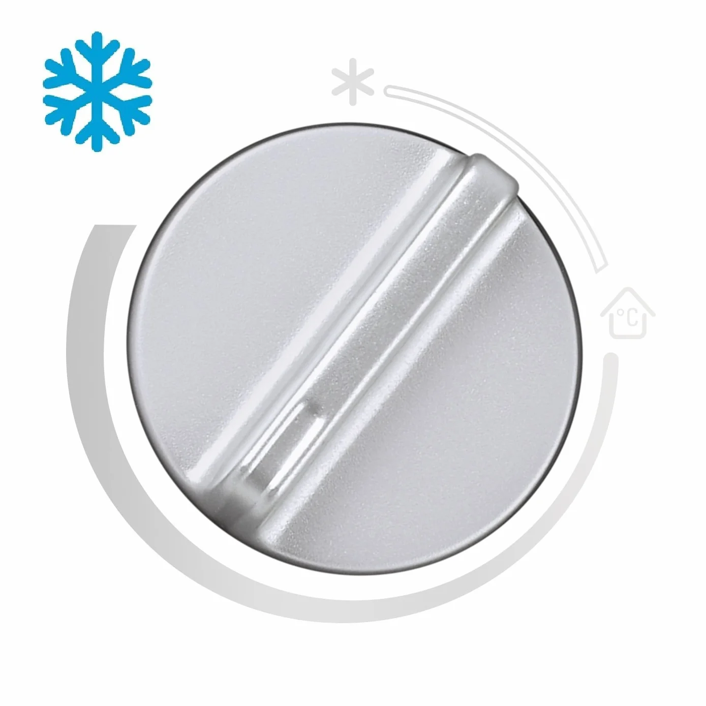 Rowenta Atlas Silence SO5115F0 Calefactor de 2400 W con 2 velocidades, termostato anti-heladas, función aire frío, silencioso y fácil de transportar (Reacondicionado)