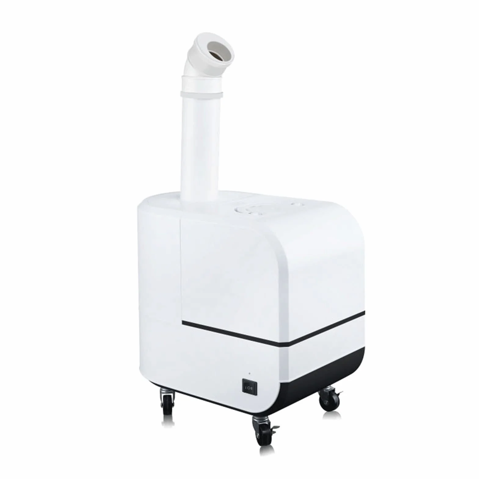 Humidificador Ultrasónico Humidificador ultrasónico comercial 12L Humidificador de hogares grande con control remoto y ruedas universales, apagado automático sin agua, 1800 ml / h Humidificador de Air
