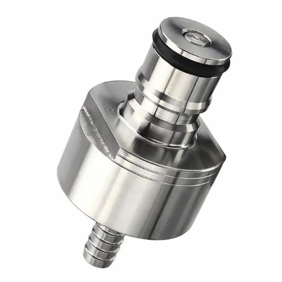 Gdfnmogo Tapa de carbonatación, tapa hecha de acero inoxidable, tipo de bloqueo de bola de púas de llenado de botellas de contrapresión, para sistemas de carbonatación de cerveza y cerveza caseros (A)