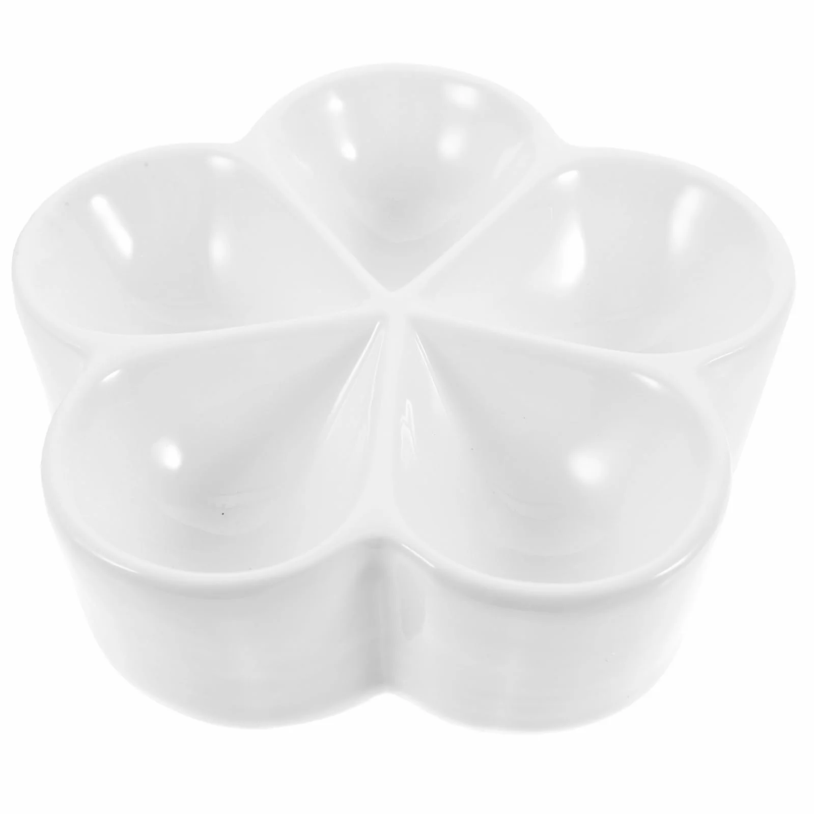 GLEAVI 4 Piezas Forma de Flor Aperitivos y Dividido de Almacenamiento Fiestas Snacks y Dulces