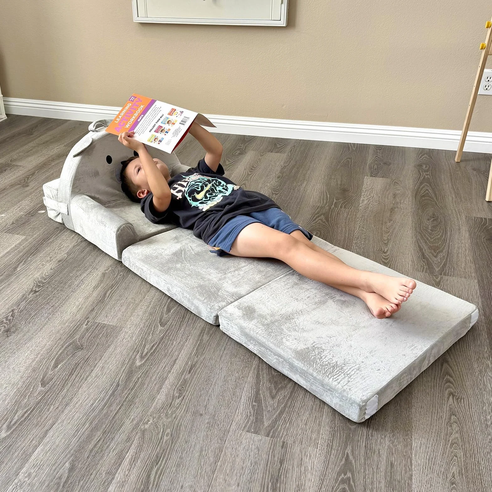 Sofá Infantil, 2 en 1 Silla Plegable para niños, Suave sofá de Terciopelo de Cristal para los niños pequeños para el Dormitorio, Sala de Estar