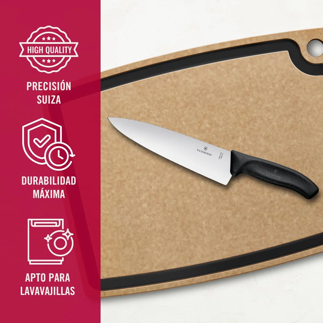 Victorinox 6.8063.20B Swiss Classic - Cuchillo para tallar (20 cm), color negro