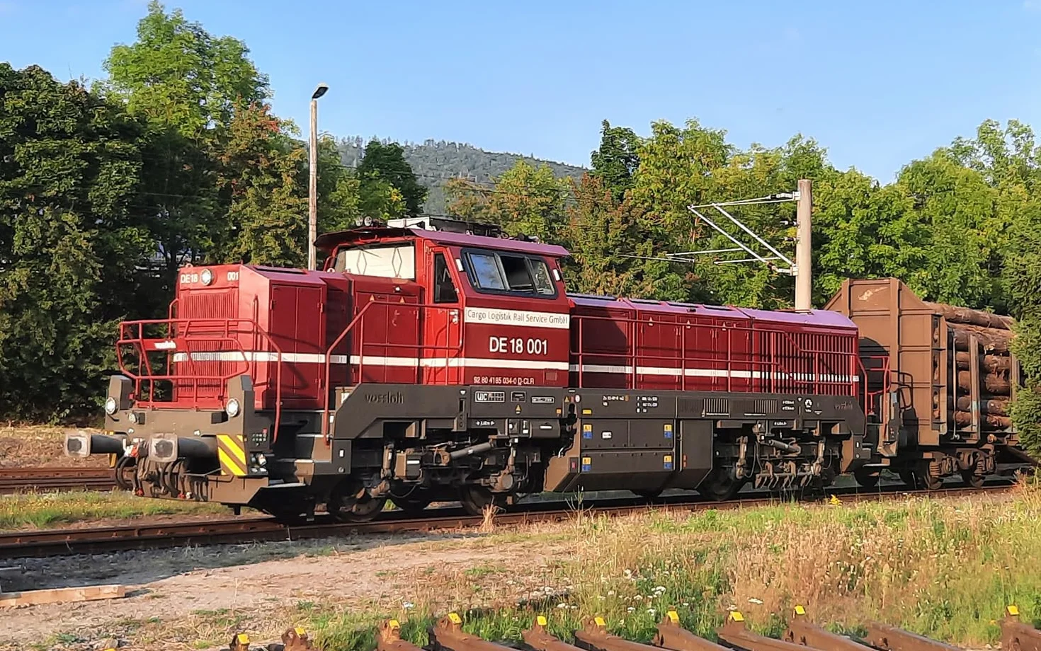 ARNOLD TT HN9057S Cargo Logistik Rail Service, Locomotora diésel de 4 Ejes DE 18 001, EP. Vi, con decodificador de Sonido DCC Modelo RailwayLoco - Eléctrico