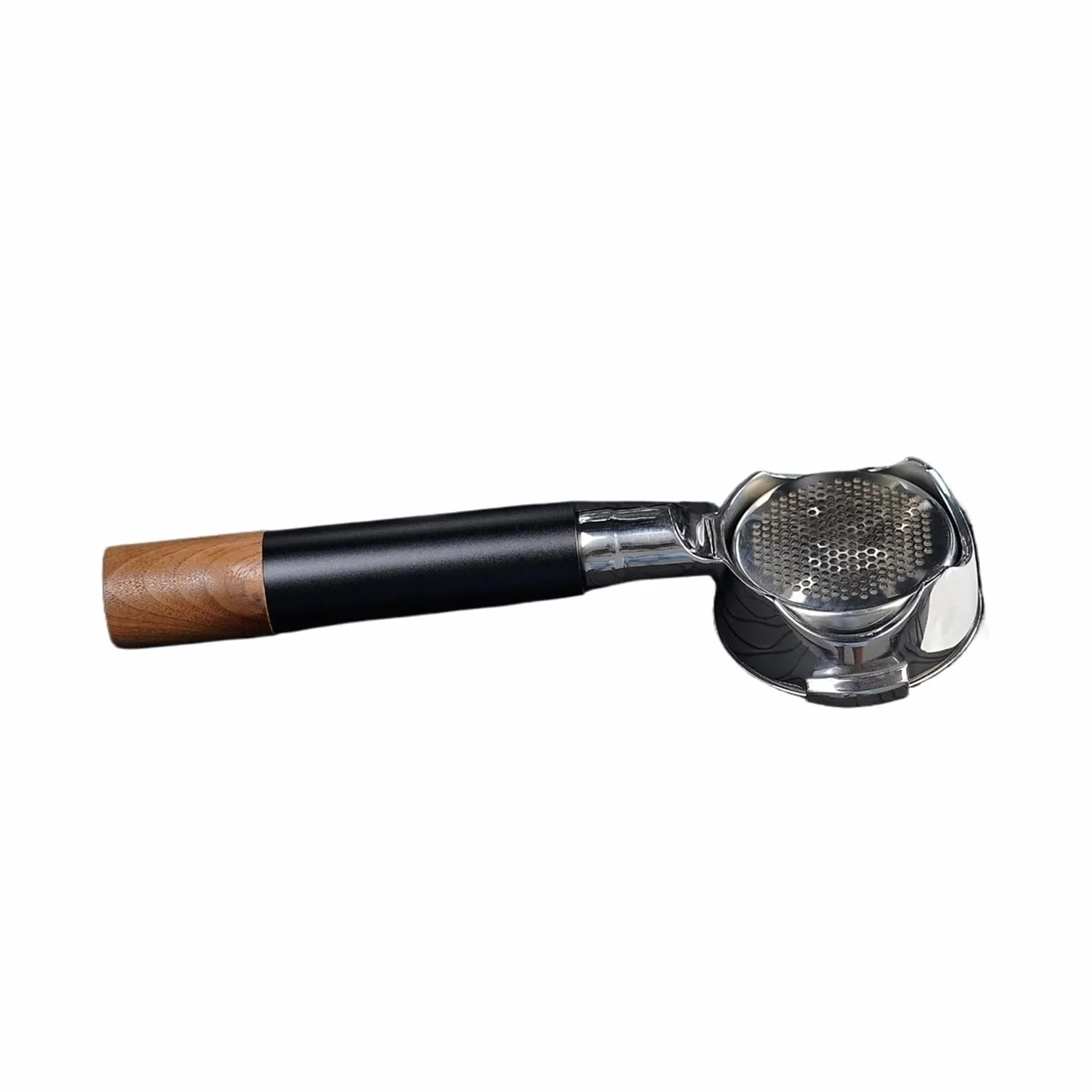 Mango De Portafiltro Sin Fondo Calado De Nogal De 54/58 Mm, Compatible Con IKAPE, Accesorio De Espresso | 58mm E61 Black