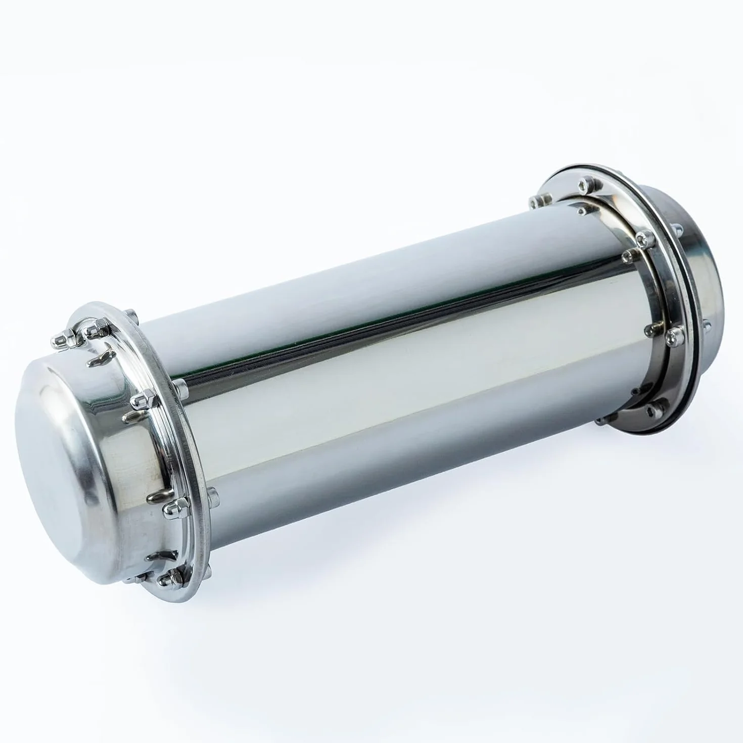 Cápsula del tiempo de acero inoxidable - Recipiente cerrable para el futuro, recipiente de tiempo para enterrar, impermeable, resistente a la corrosión y a los golpes Time Capsule (18,5 cm