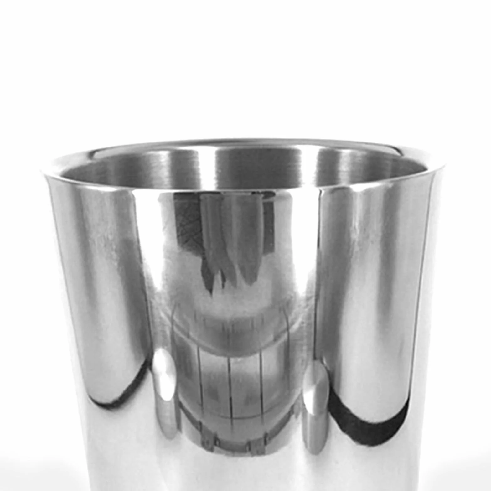 Cubo de Champán Cubo de hielo de doble pared de acero inoxidable con aislamiento térmico, contenedor redondo, Enfriador de hielo for vino, armario de cerveza, herramienta de cocina Cubiteras Acero