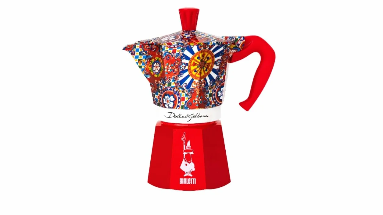 Cafetière italienne Bialetti Moka Express 0005327 3 Tasses D et G Rouge