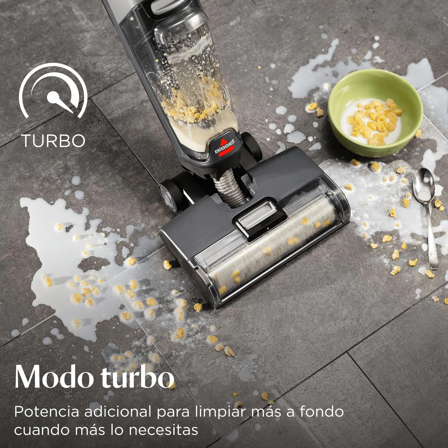 Bissell CrossWave OmniForce, Aspiradora de Mano Sin Cable, Aspirado y Mopa al Mismo Tiempo o Solo Modo Aspirado, Escoba Vertical Potente, Vacuum Cleaner de Agua, 240m² Limpieza Multisuperficie, 3912N