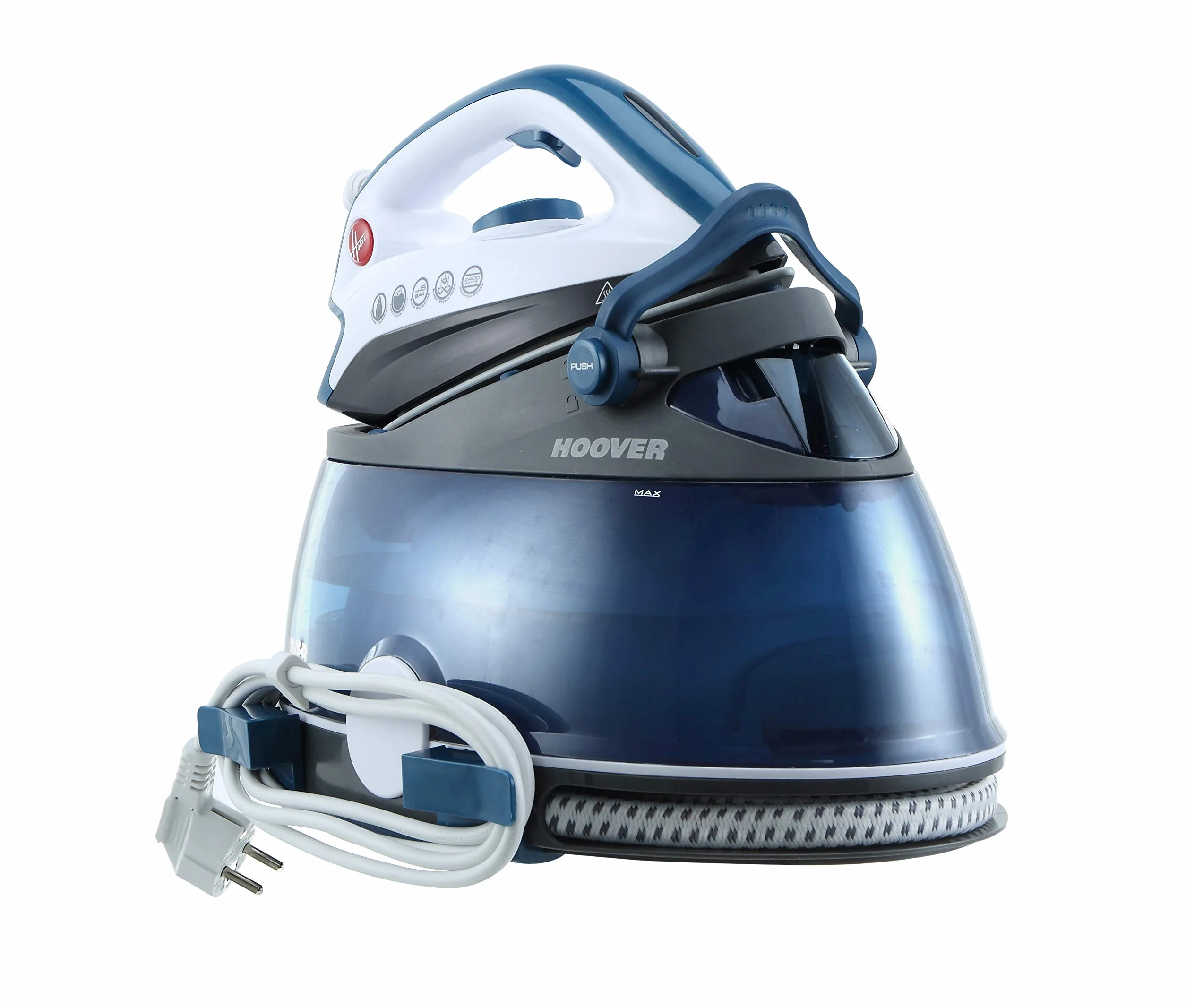 Hoover IronVision PRP2400 Centro de Planchado, 2400 W, 2 Litros, Azul Petrol