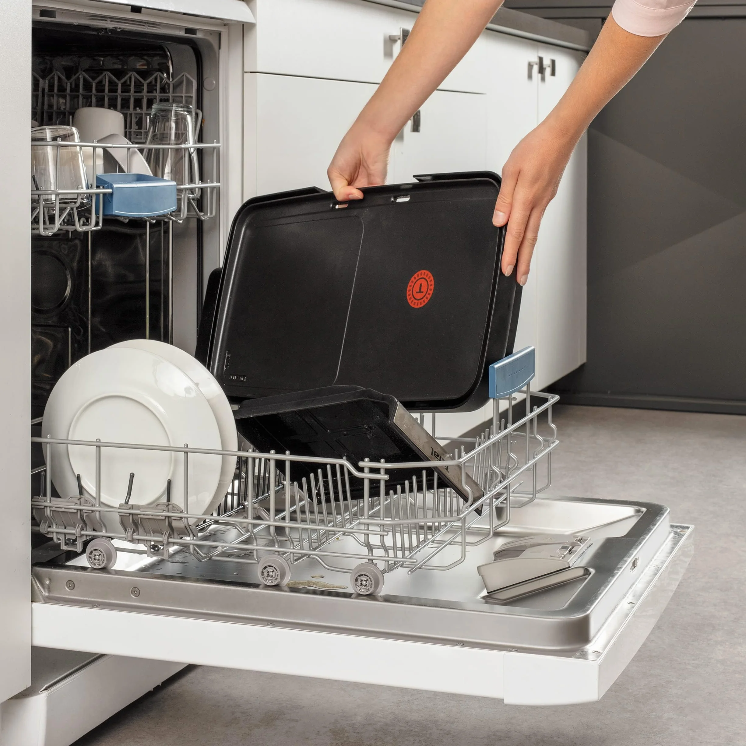 Plancha Tefal Booster CB641810 2200 W Negro y Inox