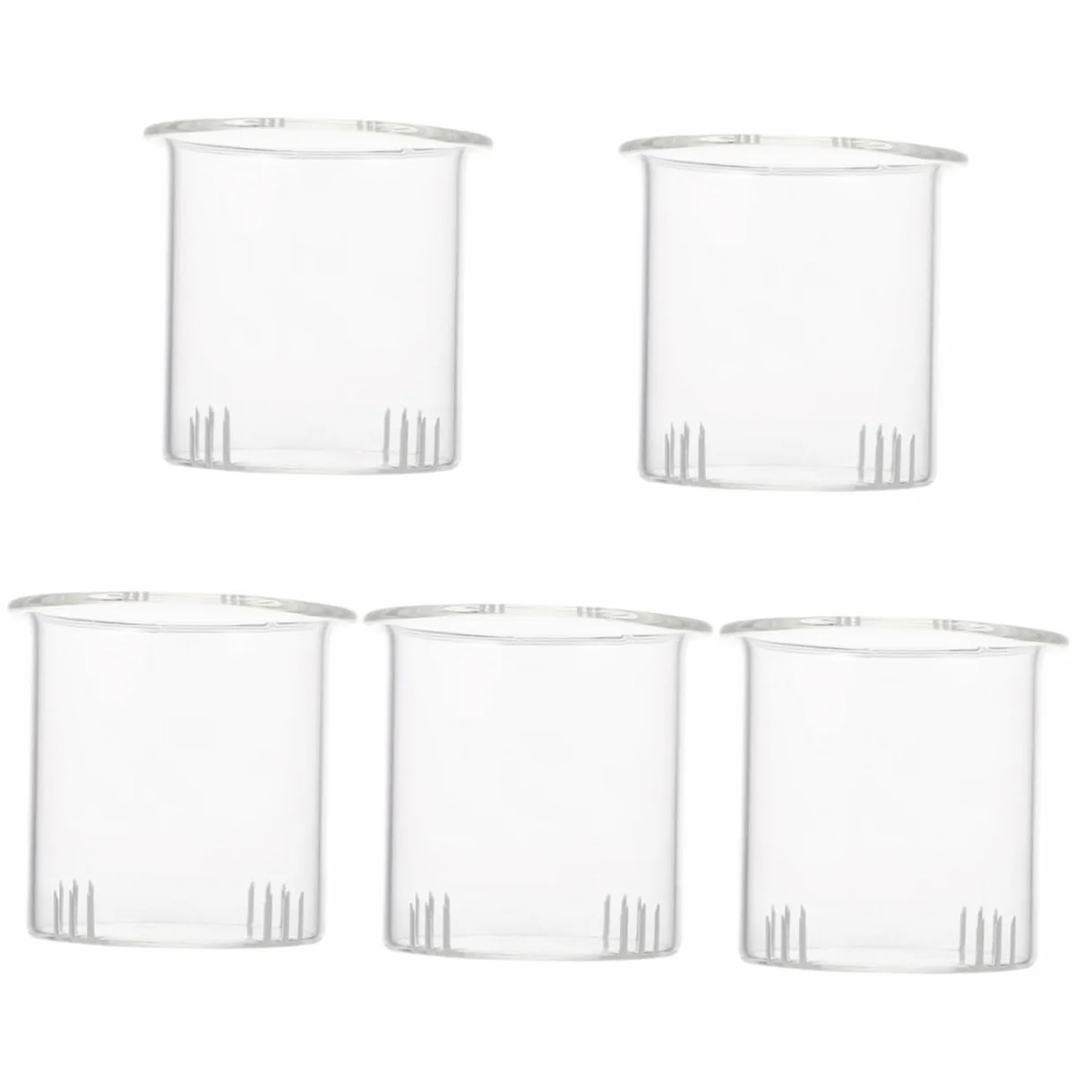 5 Piezas Filtro de de Vidrio Desmontable para Tetera de Filtro de Infusiones para Accesorio Práctico y de Limpiar