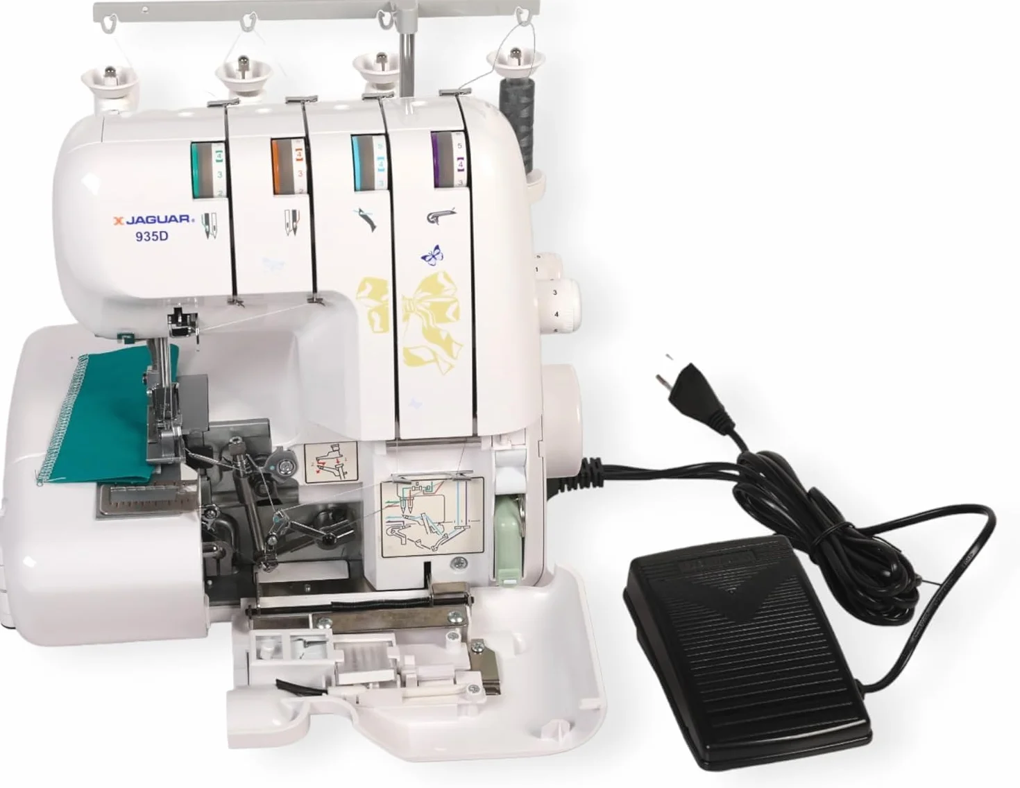 Jaguar 935D Serger, máquina de coser overlock, incluye paquete de accesorios grande