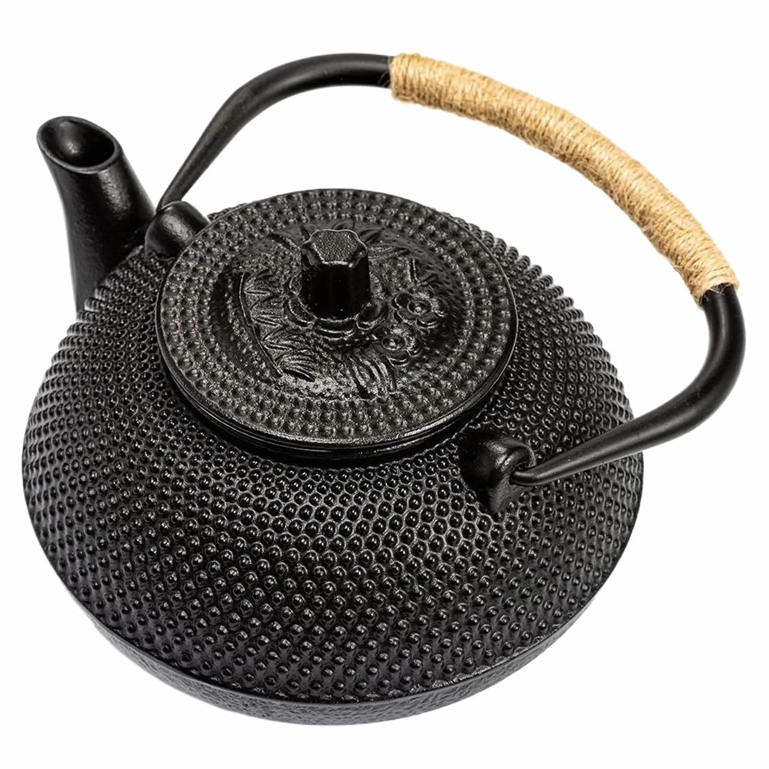 Tetera de hierro fundido | Interior esmaltado | Para Cocina,Hogar Cocina Restaurante Senderismo Picnic Preparación Infusiones
