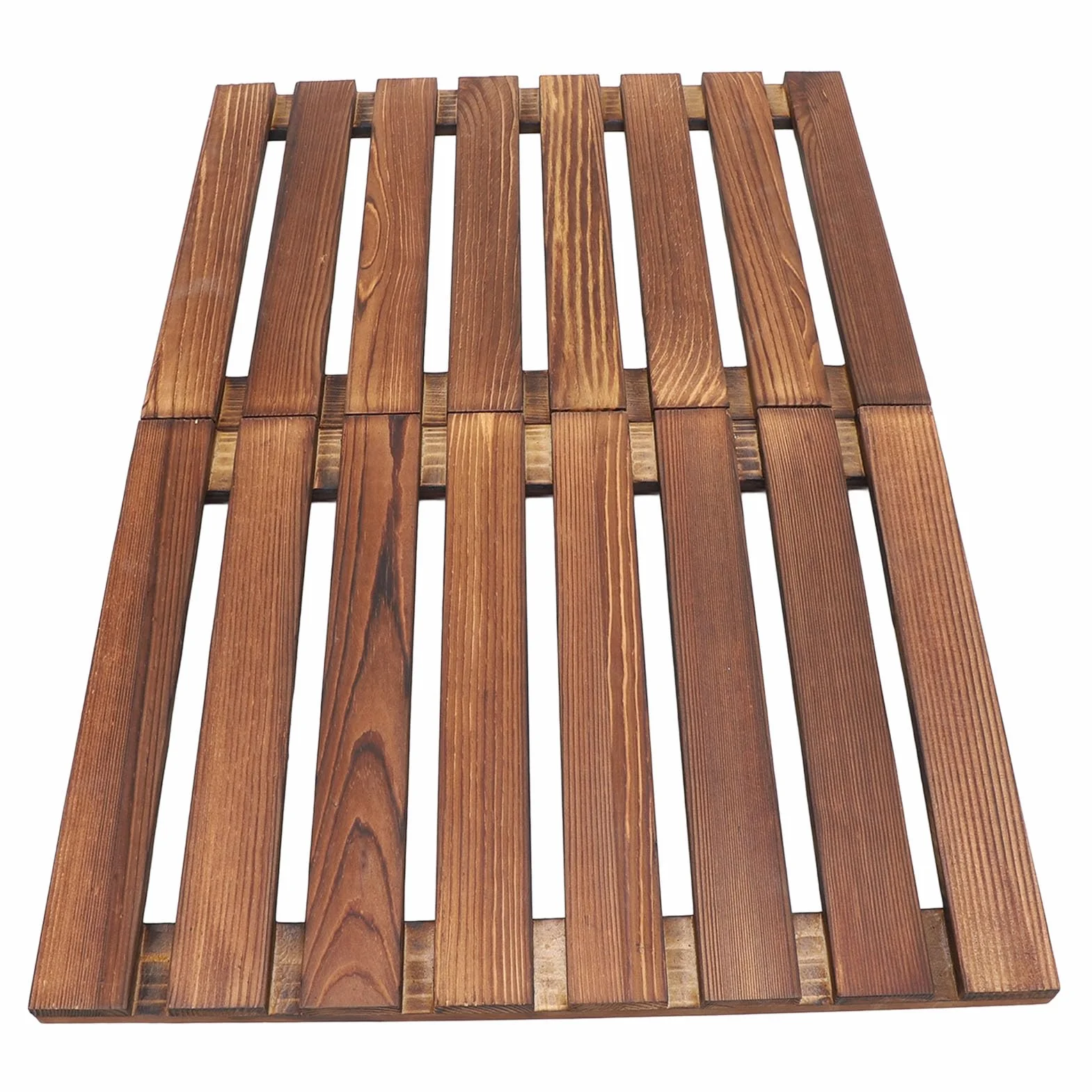 Alfombra de Ducha, Cubierta de Madera para Bañera, Alfombra de Ducha Plegable, 59 X 41,2 Cm, Versátil para Uso Interior y Exterior, Alfombra para Ducha y Sauna