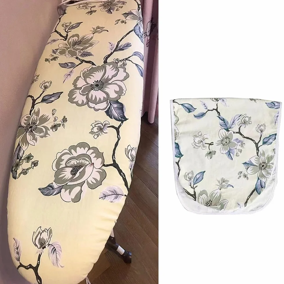 Cubre Tablas, Funda de algodón for Tabla de Planchar, 30 x 76 cm, 30 x 89 cm, con Acolchado, Ajustable.(Flowera,12x35 Inch (90x30 Cm))
