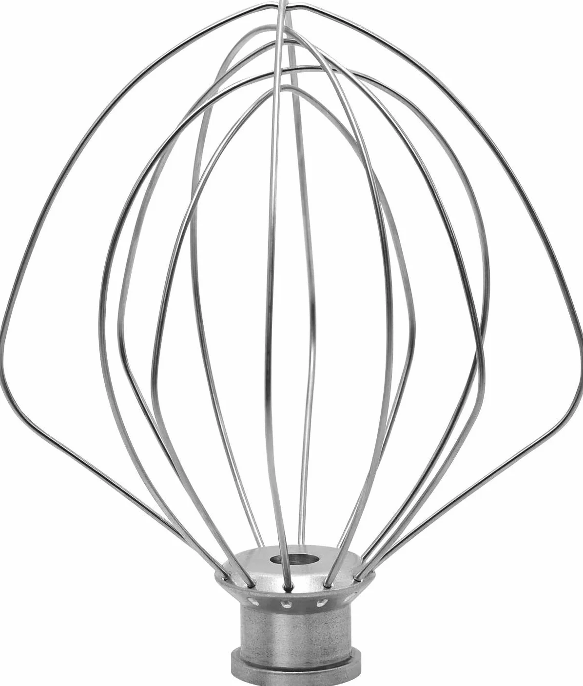 KN256WW Accesorio para batidora de 6 hilos KitchenAid de 6 cuartos de galón, mezclador de soporte de elevación de cuenco, agitador de crema de huevo, batidor de acero inoxidable para tartas y mayonesa