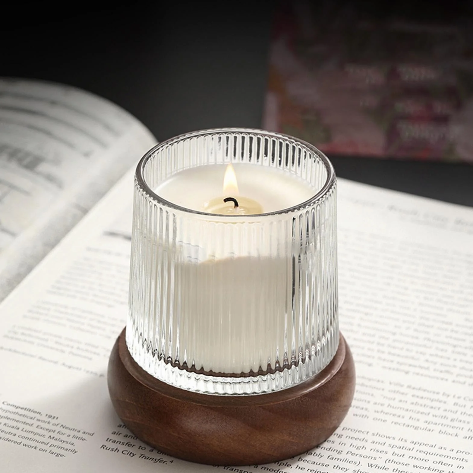 Juego de Velas con Tarjeta Decorativa para Ambientación del Hogar | Velas en Frasco Aromáticas para Mujeres para Decoración del Hogar, Dormitorio, Salón, Baño, Relajación, Sueño, Regalo de