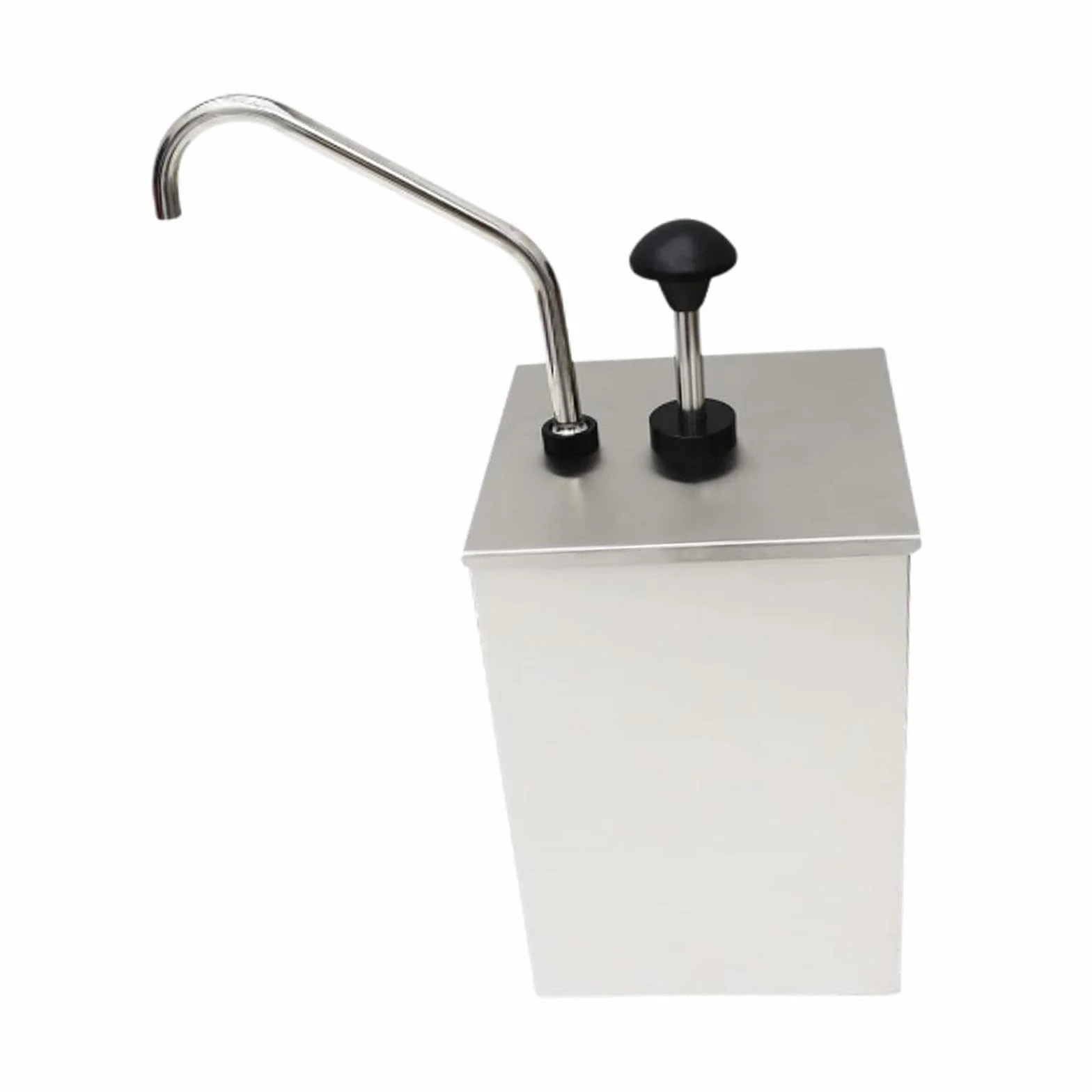 Dispensador de Salsas con Bomba, Botella con Bomba para Condimentos de 4 Litros, Fácil de Usar, de Acero Inoxidable.