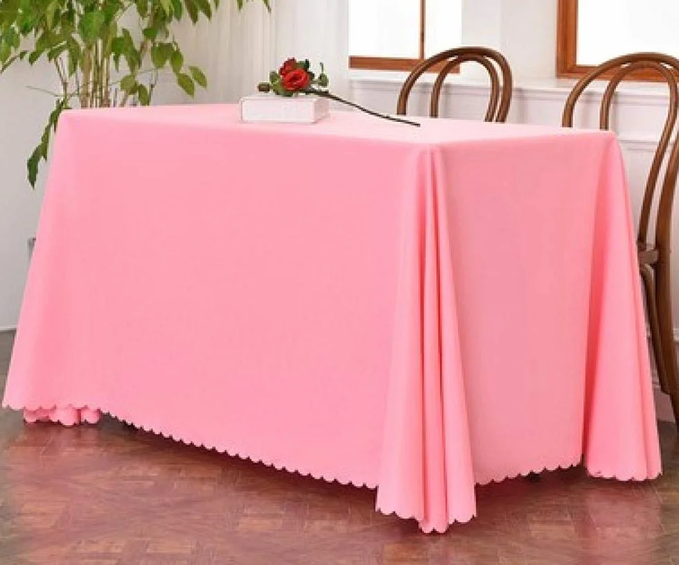 Manteles Mesa Antimanchas Piezas de Colore Resistente Al Desgaste Duradero Nórdico Moderno para Cocina Comedor Rosa 150 × 210cm