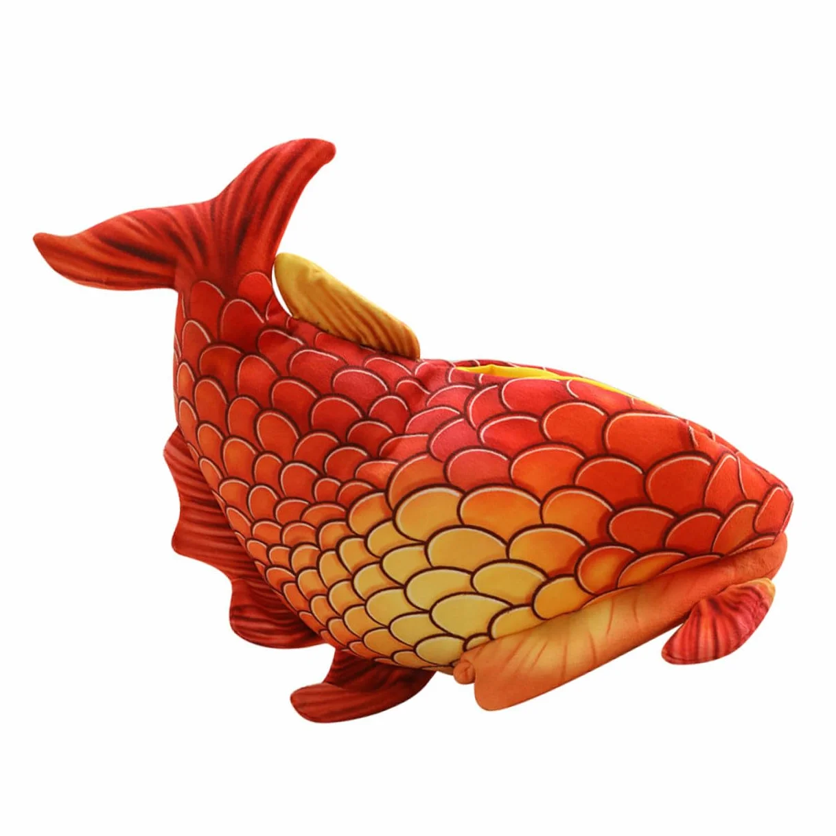 Cabilock Sombrero de Disfraz para Rojo Forma de Cabeza de Pez Divertido para Fiestas de Halloween y Juegos de Rol Gorra de Tela Cómoda y Cálida para Eventos y Celebraciones