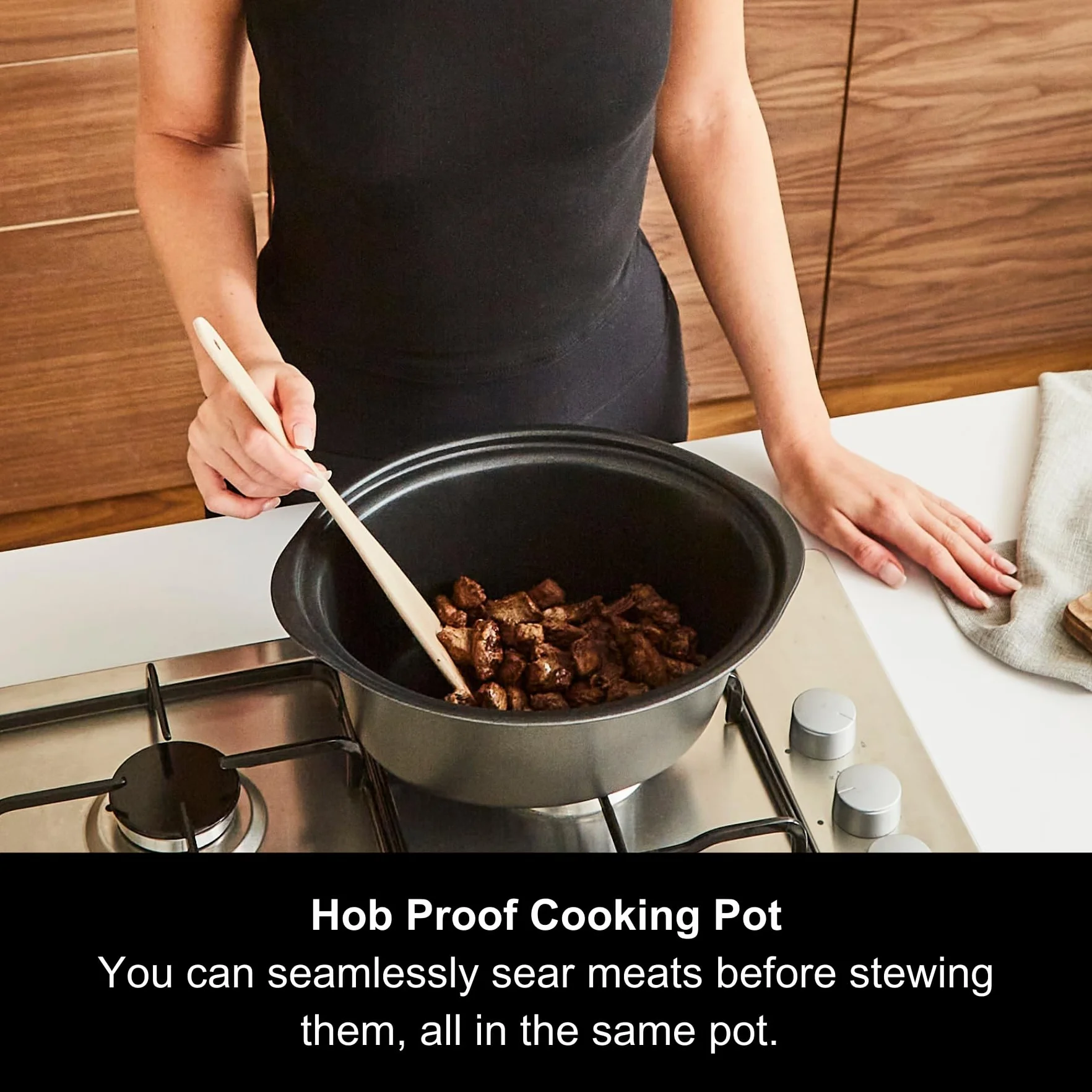 Morphy Richards Sear and Stew 460012 Olla de Cocción Lenta 3.5 L Negro