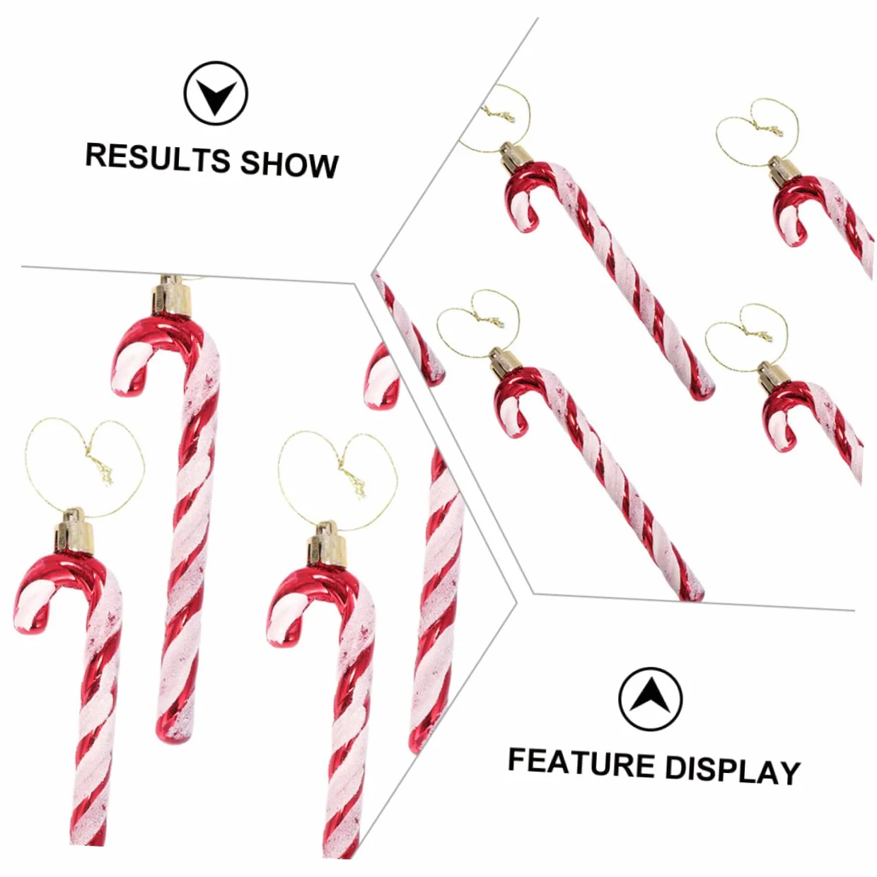 Cabilock 30piezas Adornos Colgantes De Bastón De Navidad Decoraciones para Árbol De Navidad Accesorios Festivos para Decorar Hogares y Fiestas