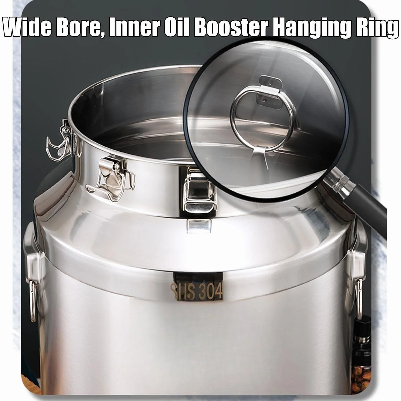 Fermentador de acero inoxidable con cierre de aire, kit de cerveza casera de 6 galones para hacer cerveza y vino, equipo de preparación duradero para fermentación, fácil de limpiar, perfecto para