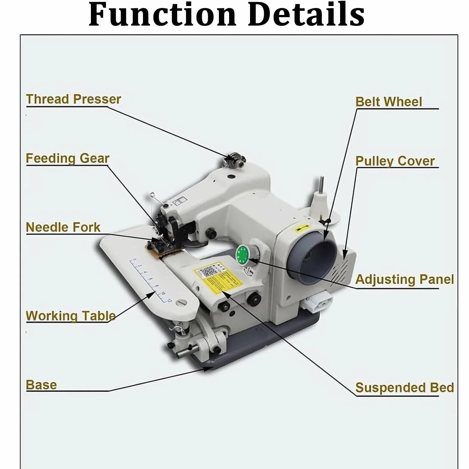 Máquina profesional de dobladillo de punto ciego, máquinas portátiles de dobladillo de punto ciego, máquina de coser y bordar, velocidad de 1200 rpm, paso de aguja de 3 a 8 mm, punto de cadena de hilo