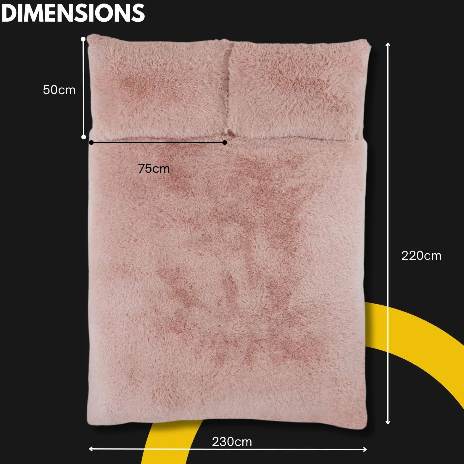 Sleepdown 5056242754657 Juego edredón con Fundas de Almohada, 1 pieza (220 cm x 230 cm), diseño de Pelo Largo, Color, poliéster, Rosa encarnado, Matrimonio