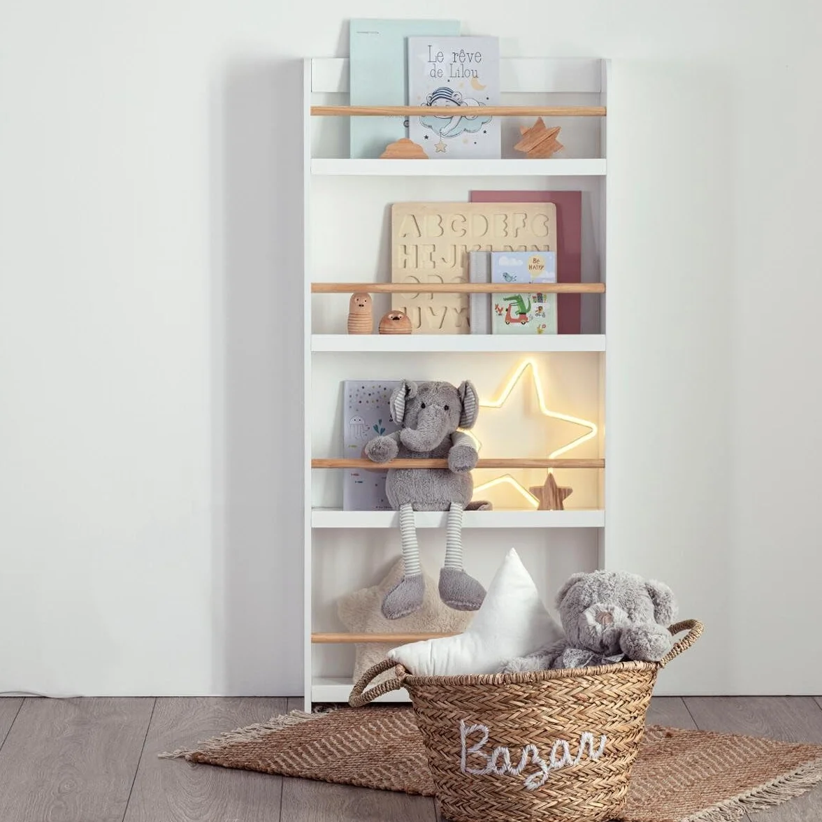 Atmosphera - Librería Infantil 4 estantes - Blanco H118 cm