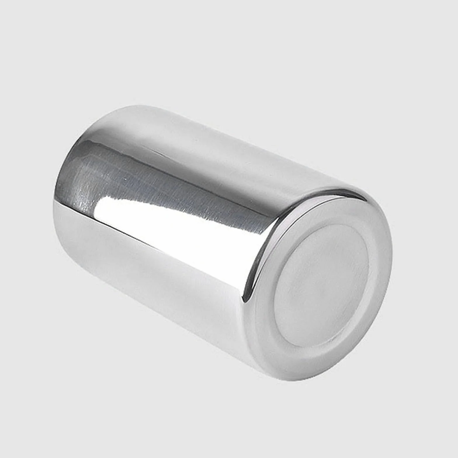 Cubo de Champán Cubo de hielo de doble pared de acero inoxidable con aislamiento térmico, contenedor redondo, Enfriador de hielo for vino, armario de cerveza, herramienta de cocina Cubiteras Acero
