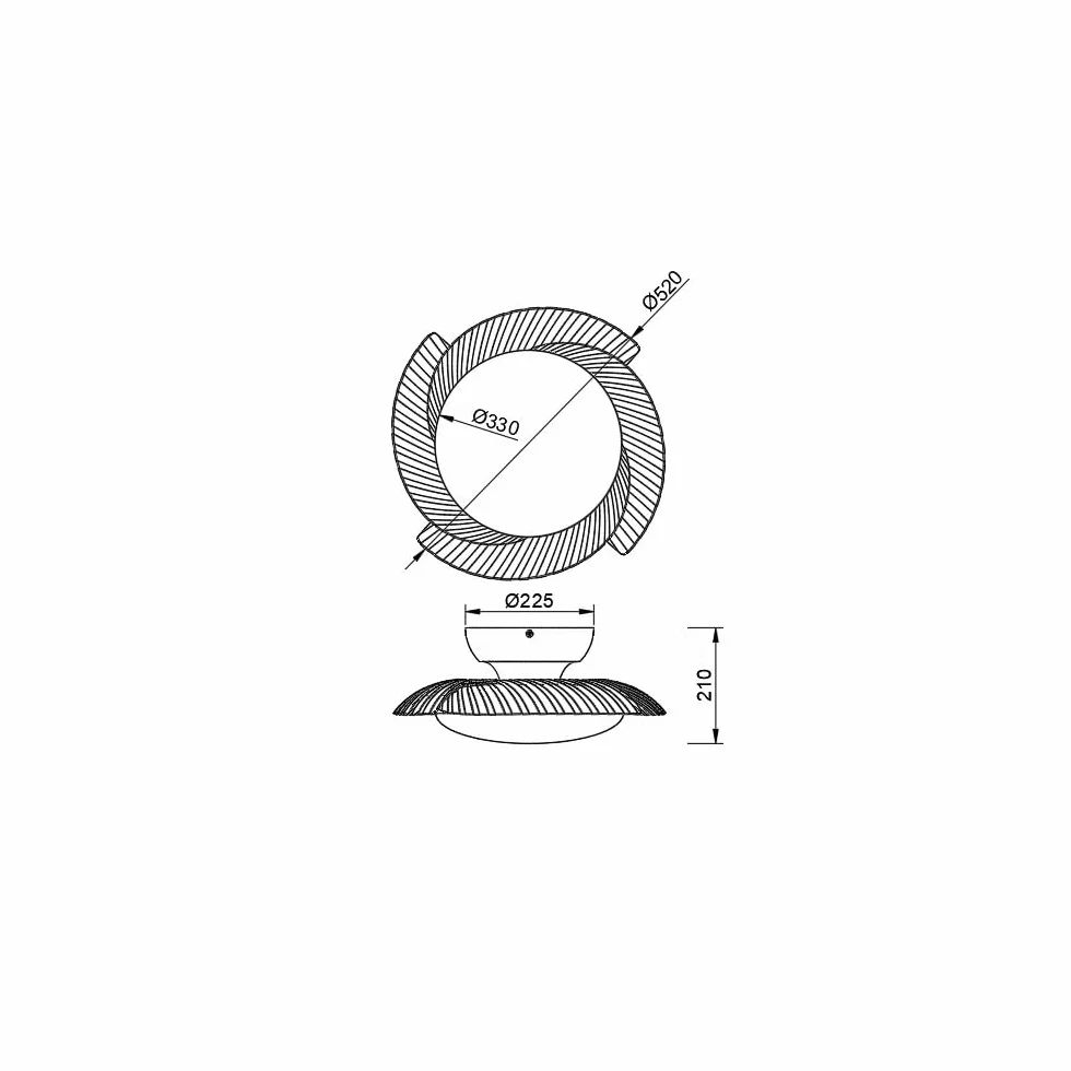 Ventilador ALOHA LED 50w blanco