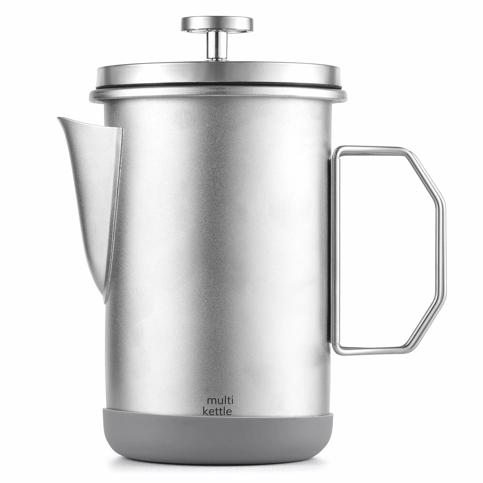 Cafetera de prensa francesa de 1 litro, prensa francesa con mango plegable, acero inoxidable, cafetera de prensa francesa
