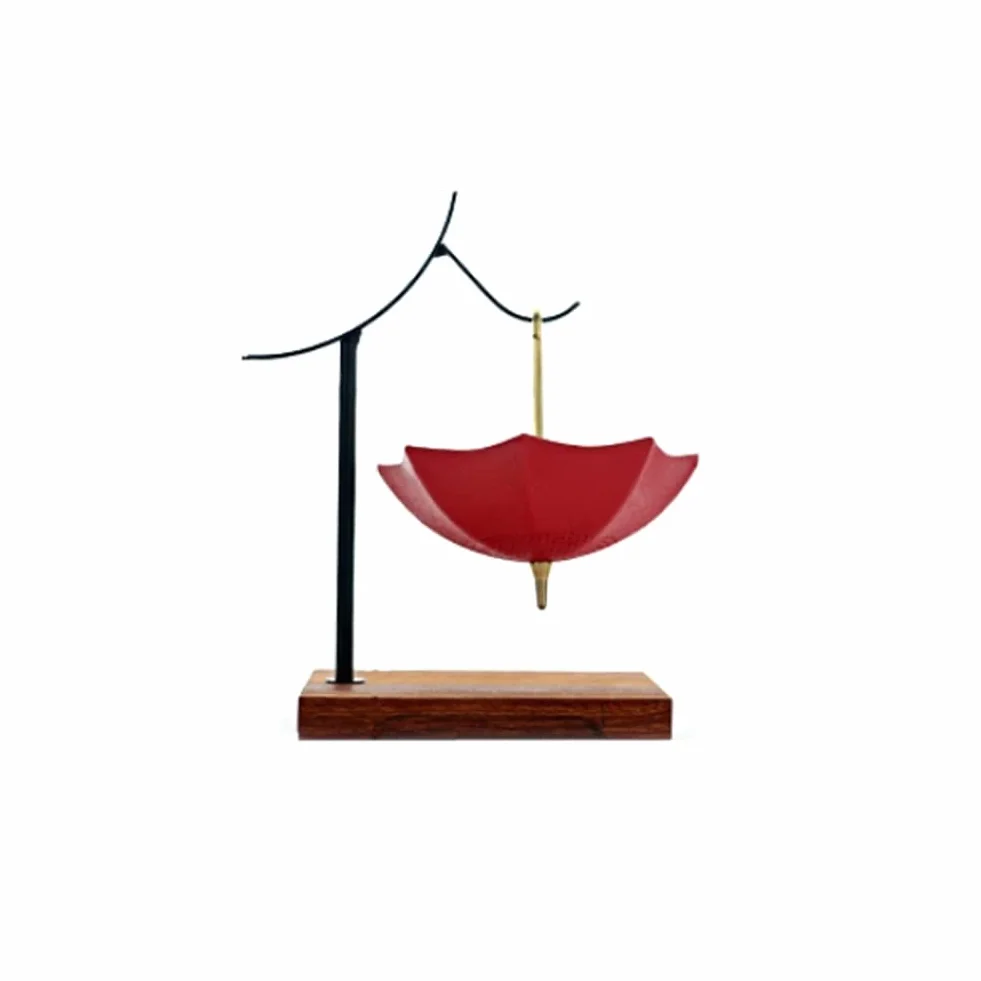 Infusor de té de malla fina de cerámica, infusor para té suelto, colador de malla fina, paraguas, decoración de mesa de té, filtro de té A05