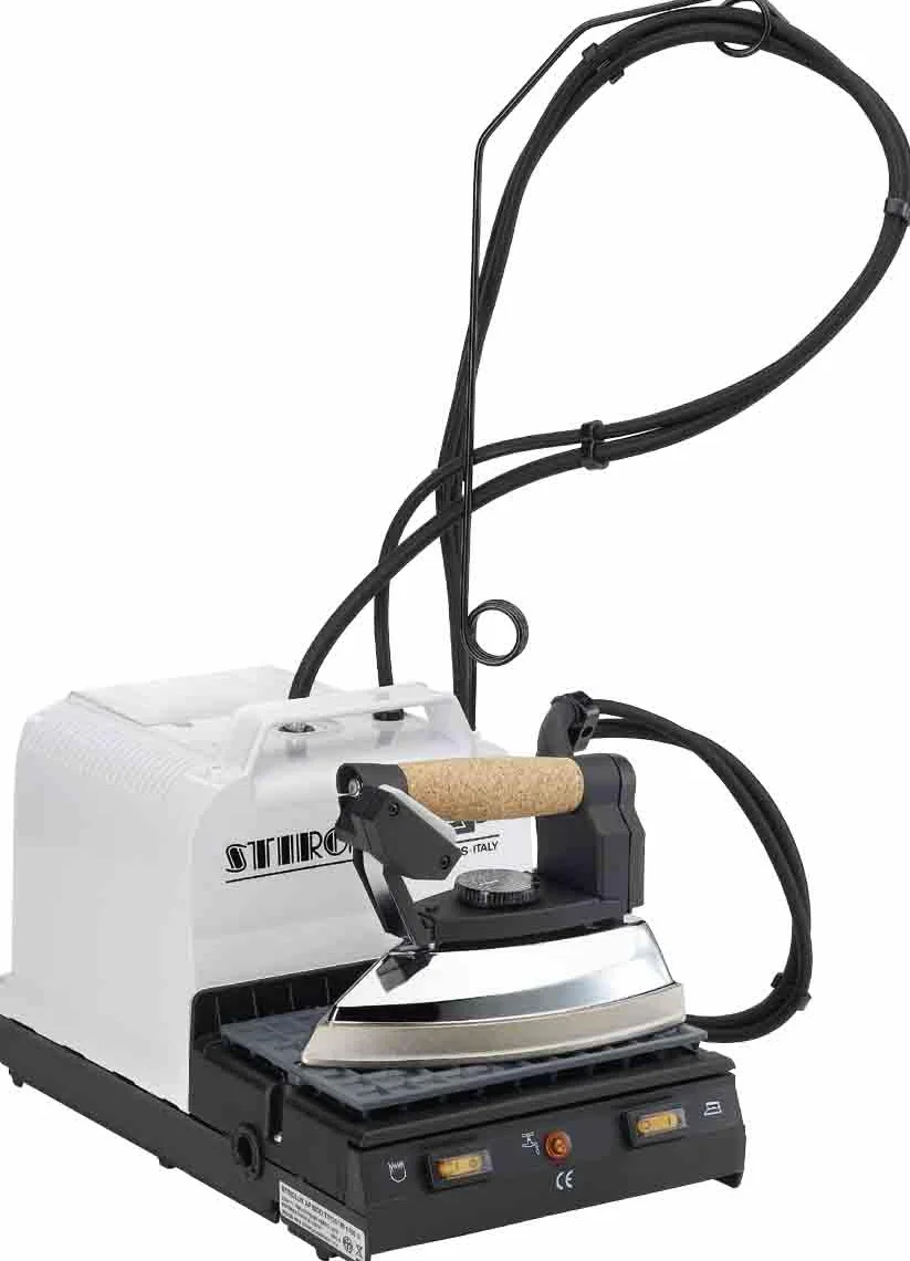 Stirolux Tipostrir 1100 S - Plancha de planchar profesional con caldera de aluminio a presión – Capacidad de 1,1 l funciona con agua grifo – Fabricado en Italia