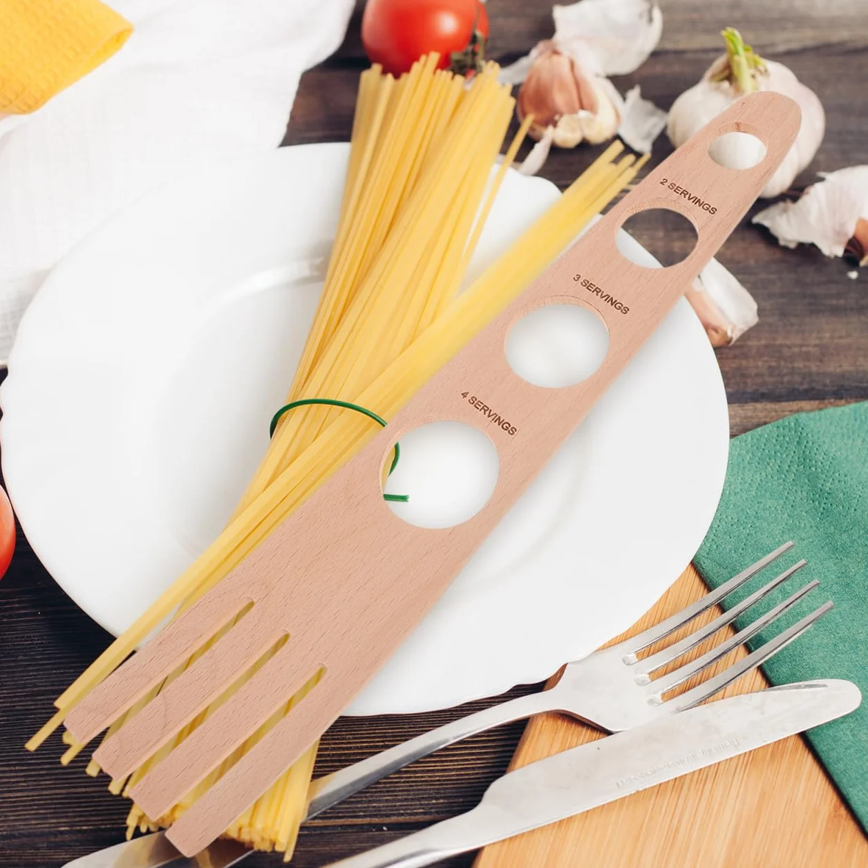 Ciieeo Medidor De Espagueti Con 4 Orificios Para Control De Porciones Utensilio Compacto De Cocina