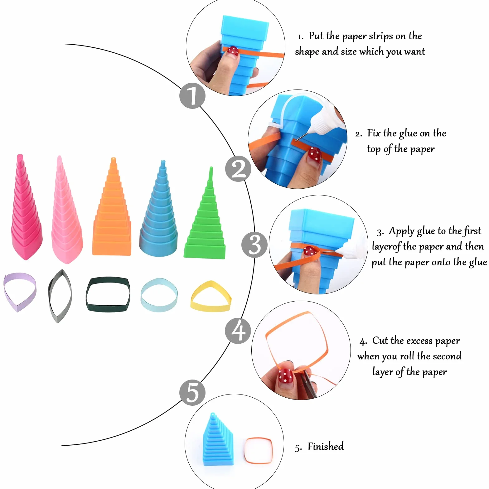 19pcs Herramientas Quilling Kit para Papel Filigrana Quilling Pluma Quilling Tablero Quilling Border Buddy Quilling Plantillas Quilling Crimper Quilling Peine Quilling Pen