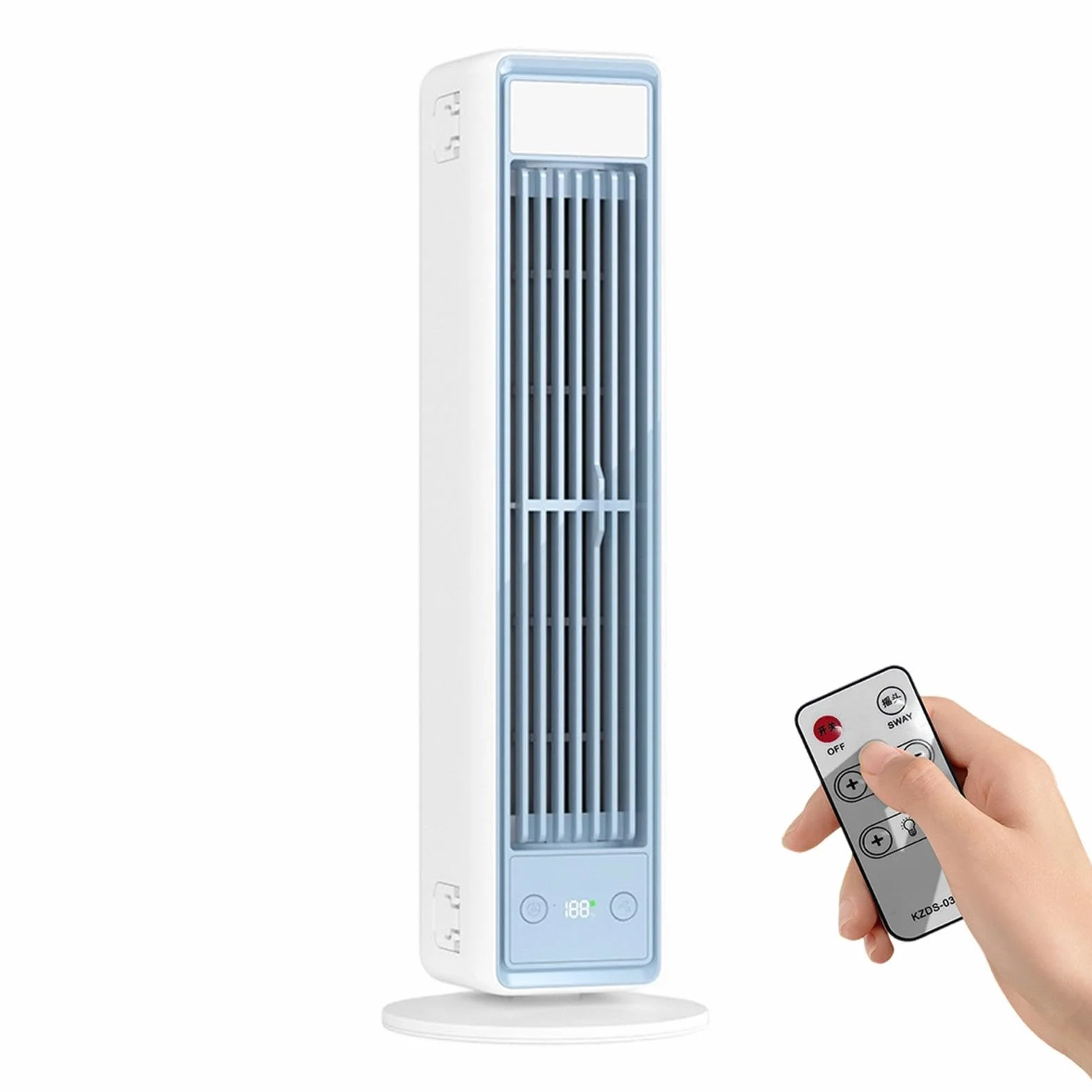 Ventilador de Pie Carga USB de Alta Velocidad | Ventilador Torres Oscilantes para Salón Oficina Dormitorio Casa Interior Exterior Cocina Garaje