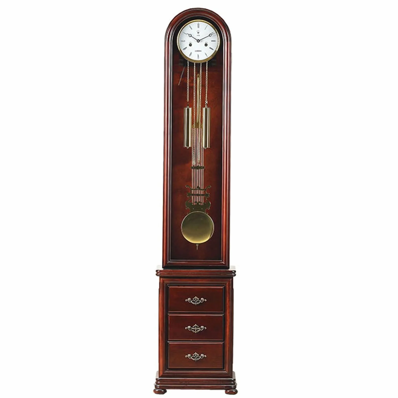 Reloj de tribuna de Suelo Relojes de pie con 2 cajones, Reloj de pie Retro, Reloj de pie pequeño for Sala de Estar, Reloj Retro Chino for el hogar Reloj de salón